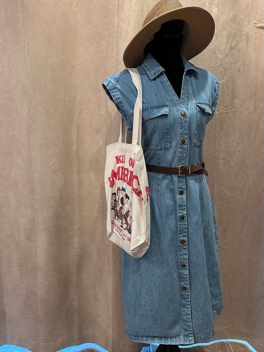 French Connection- Denim Midi Dress